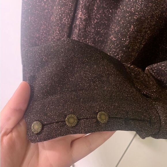 DKNY Jeans Large Brown Sparkly Sweater‎ - Picture 2 of 5